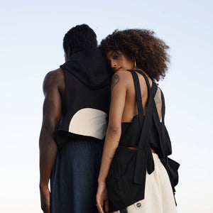 CANVEE | loose-fitted black top