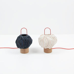 NEBULE lamps | handwoven with colorful recycled telephone wires